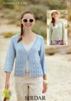 Knitting Pattern - Sirdar 7013 - Calico DK - Cardigans